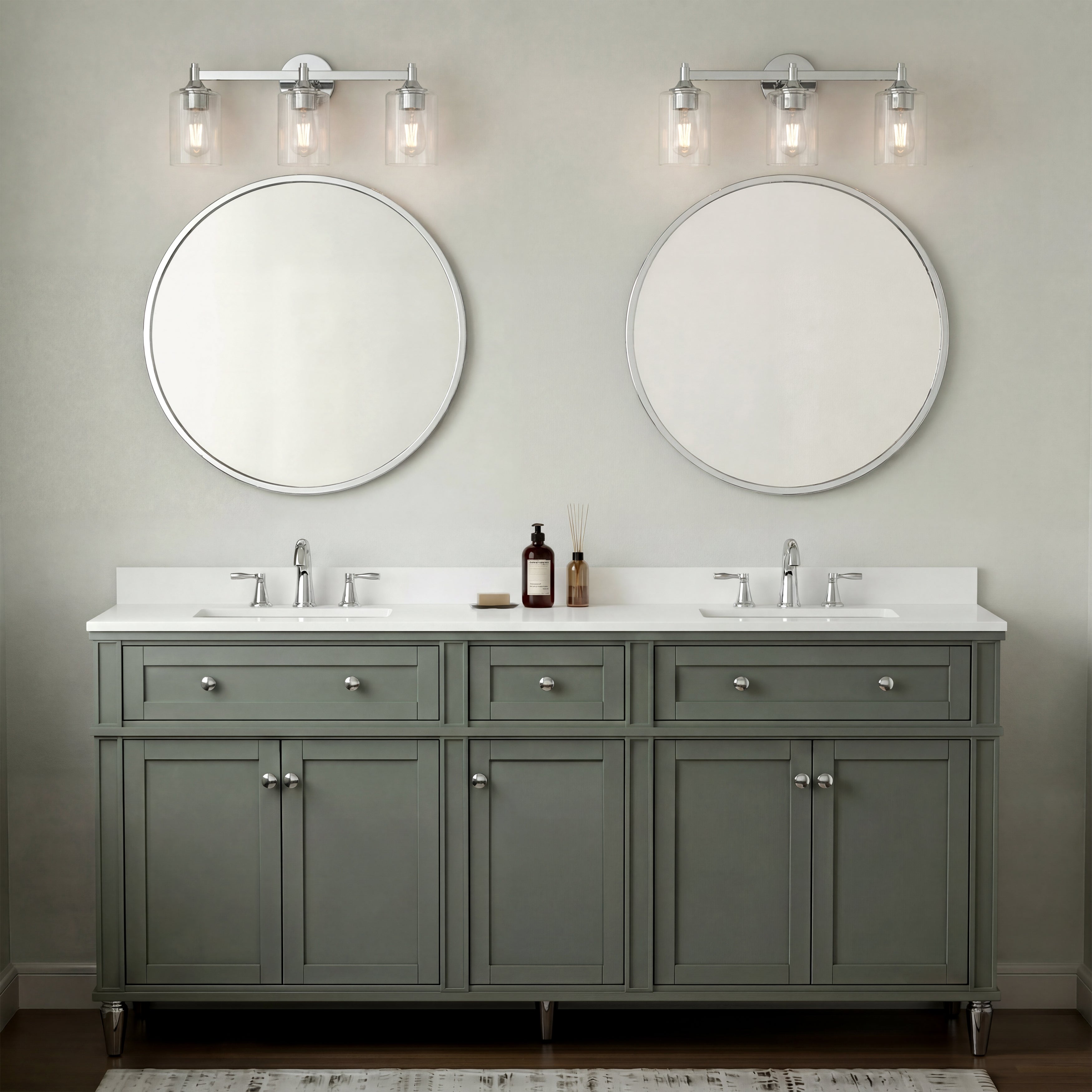 23.75'' Ryehouse Chrome 3 Light Bath Vanity