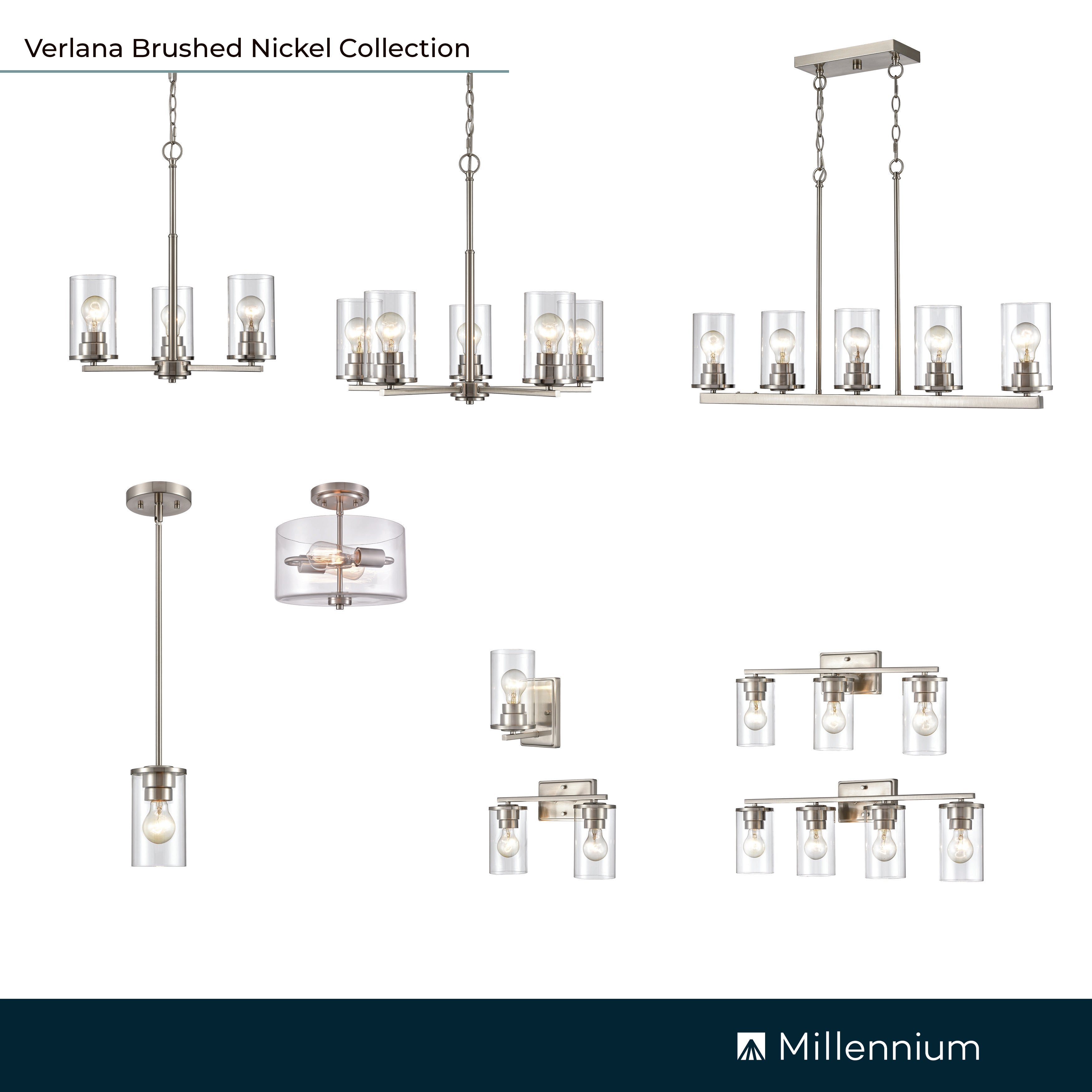 27.63'' Verlana Brushed Nickel 4 Light Bath Vanity