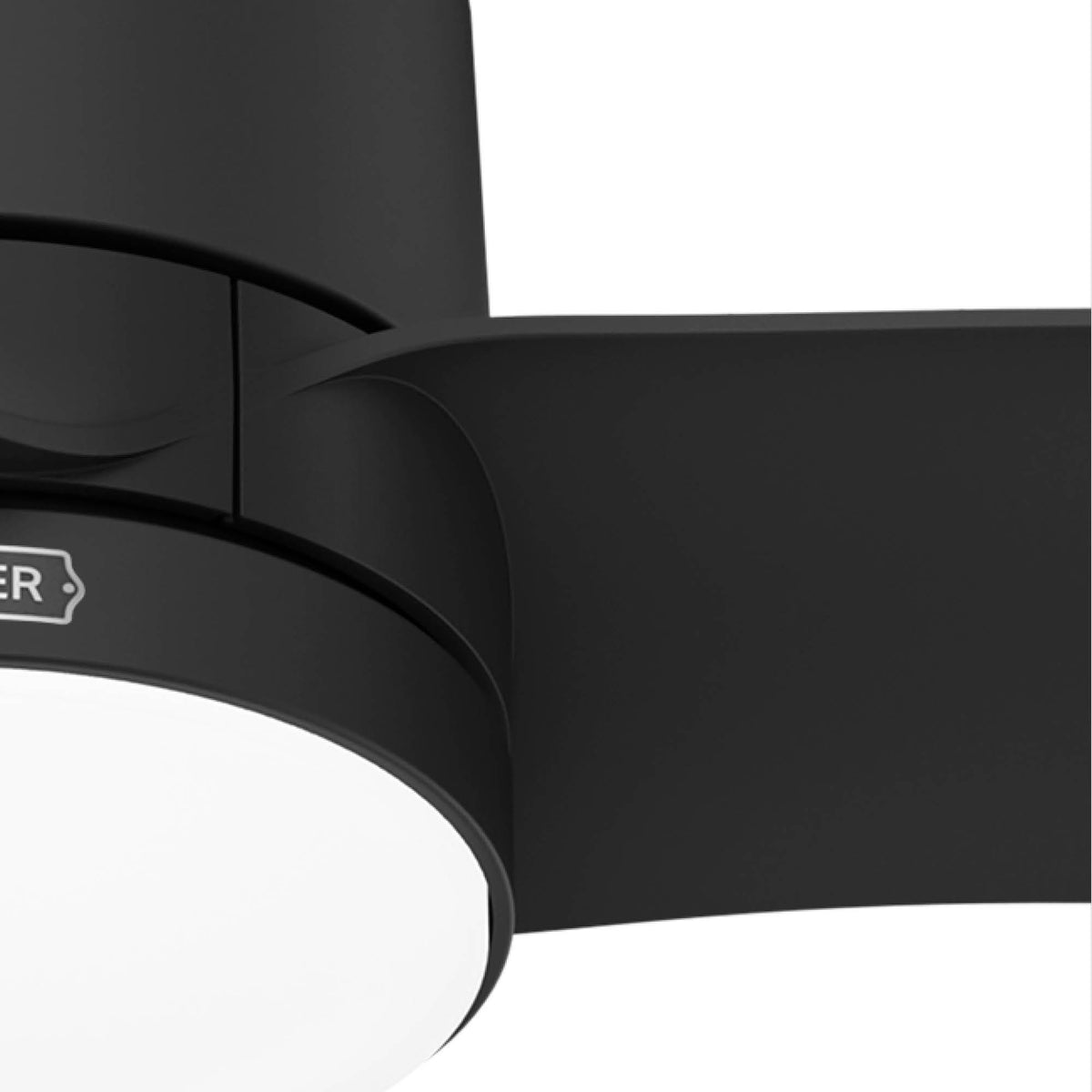 52 inch Bolsa Matte Black Ceiling Fan with LED Light Kit and Handheld Remote