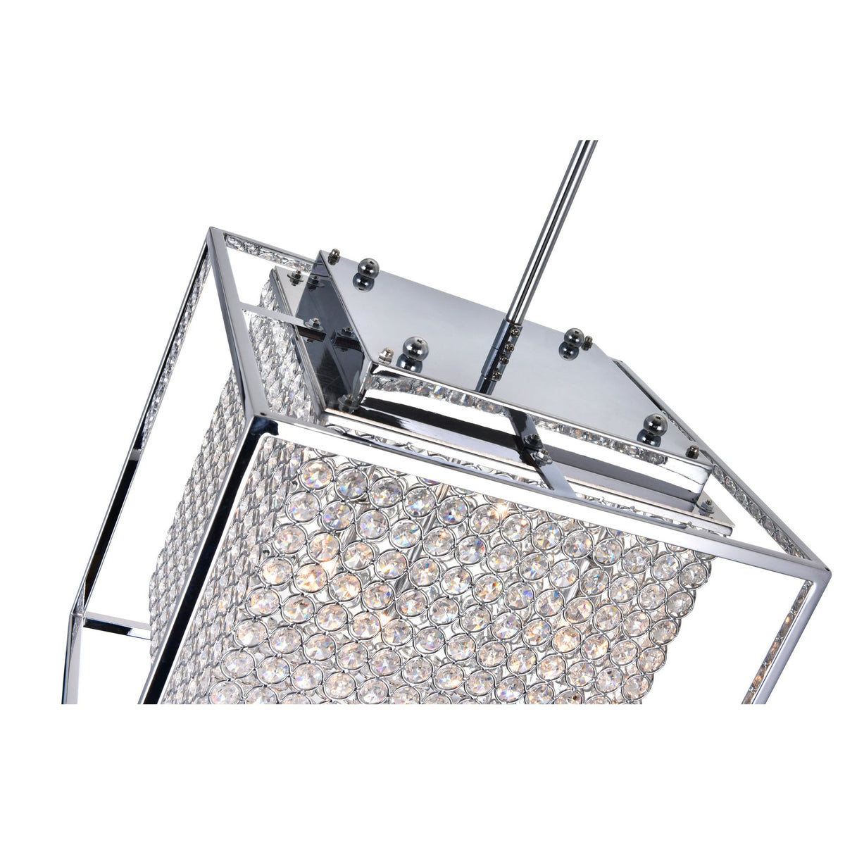 Cube 5 Light Chrome Chandelier