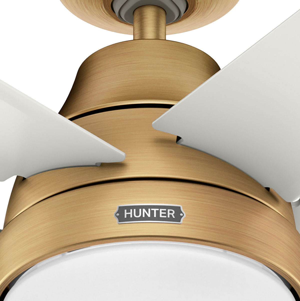 60 inch Aerodyne Wi-Fi ENERGY STAR® Luxe Gold Ceiling Fan with LED Light Kit and Handheld Remote