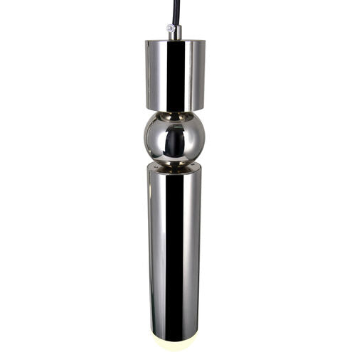 Chime 1 Light Nickel Mini Pendant Integrated LED