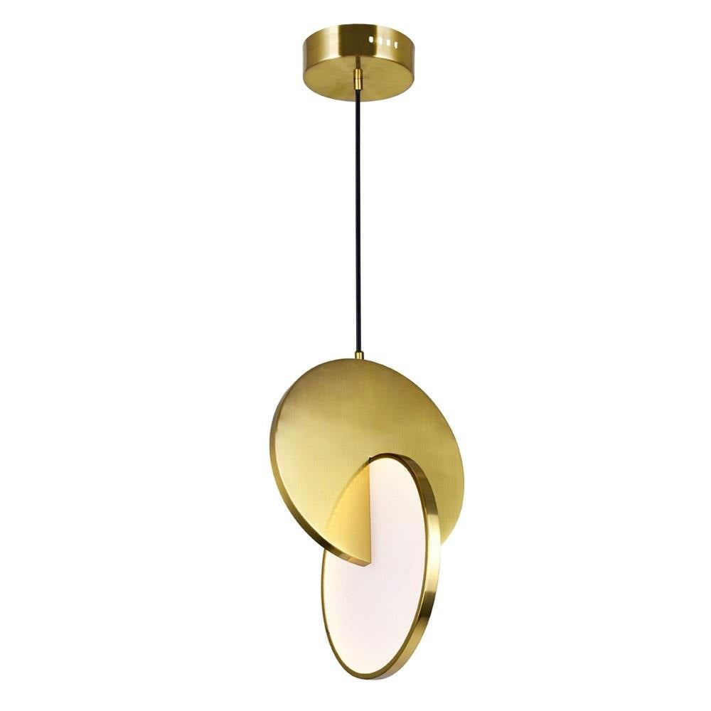 Tranche 1 Light Brass Mini Pendant Brushed Brass