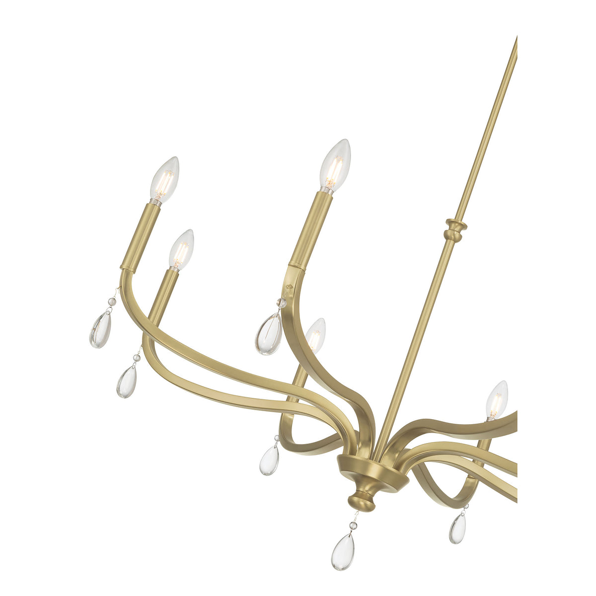 21.75'' Viremont Vintage Brass 8 Light Chandelier