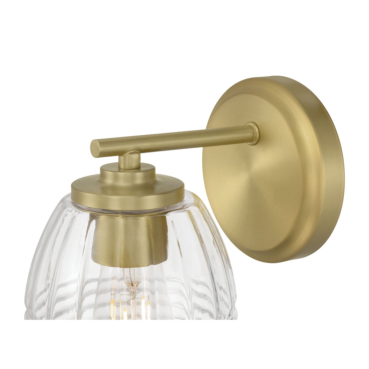 5.25'' Miravelle Vintage Brass 1 Light Wall Sconce