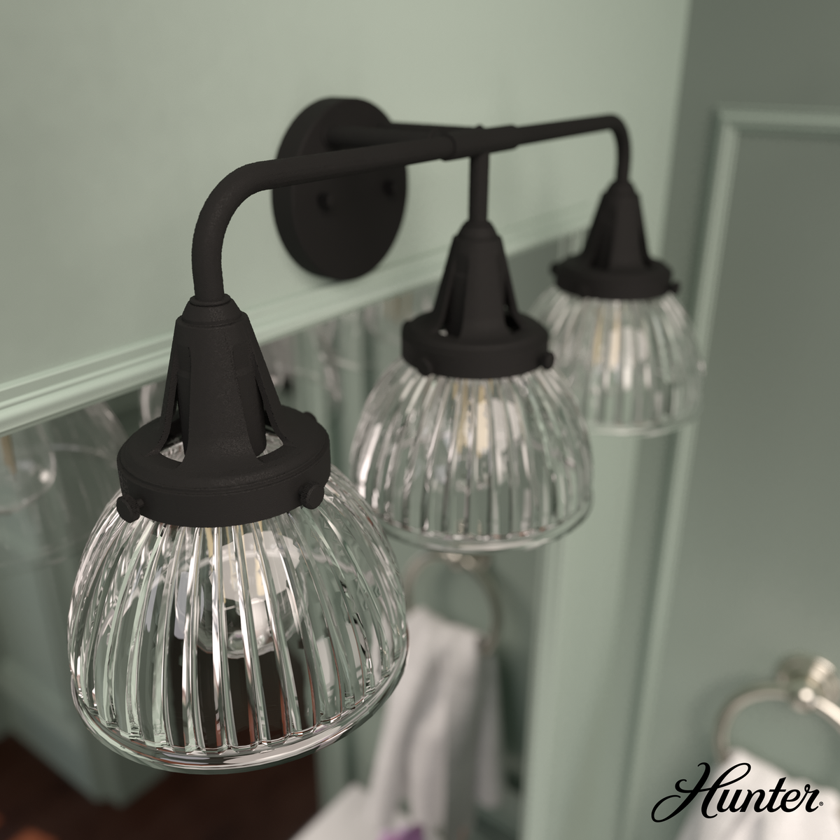 Hartland 44-inch 12-light Noble Bronze Chandelier with Seeded Glass
