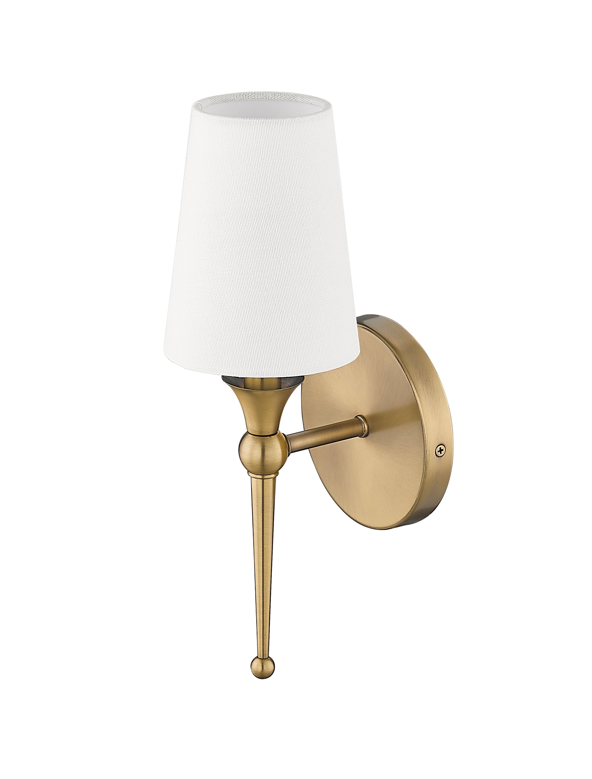 5'' Vintage Brass 1 Light Wall Sconce
