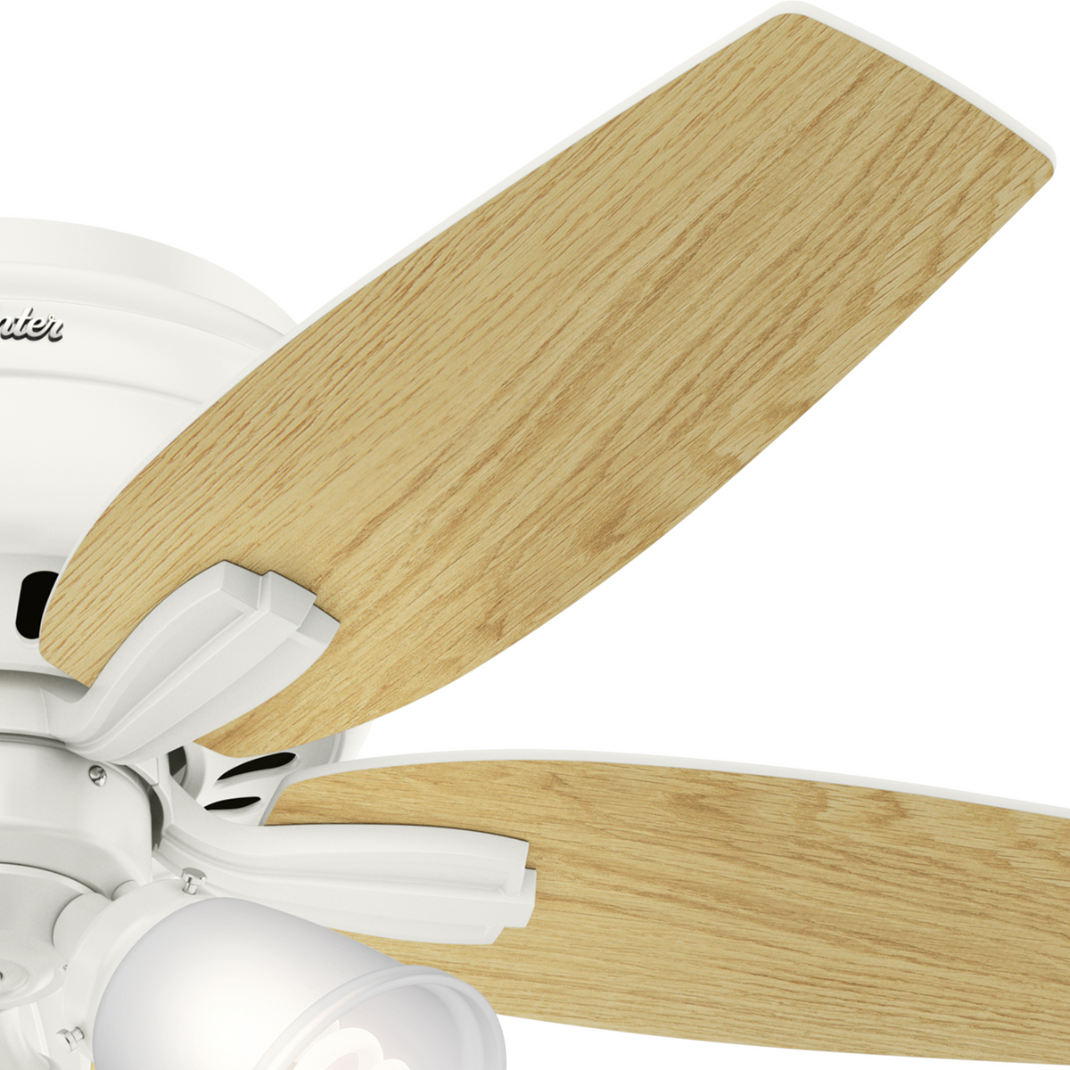 42 inch Newsome Fresh White Low Profile Ceiling Fan with LED Light Kit