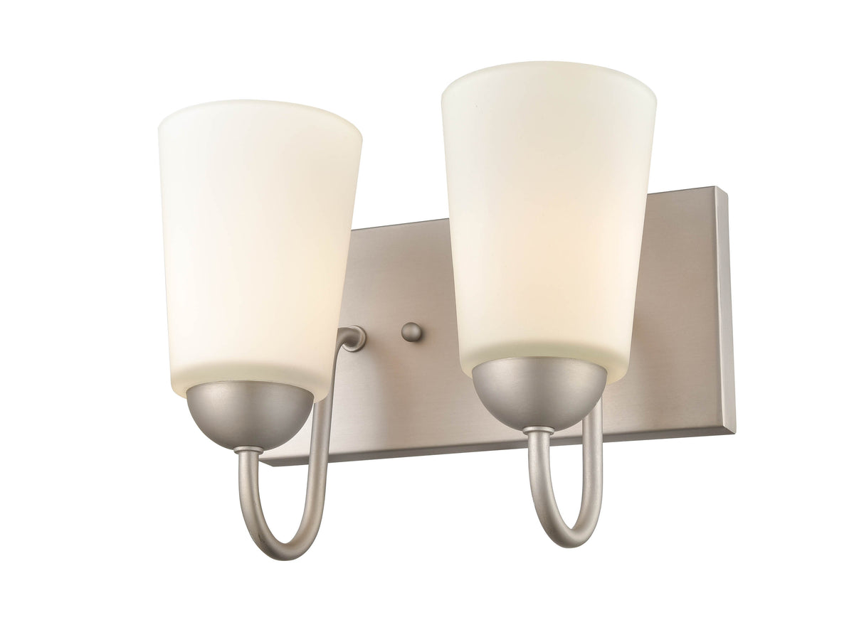 10'' Ivey Lake Satin Nickel 2 Light Bath Vanity