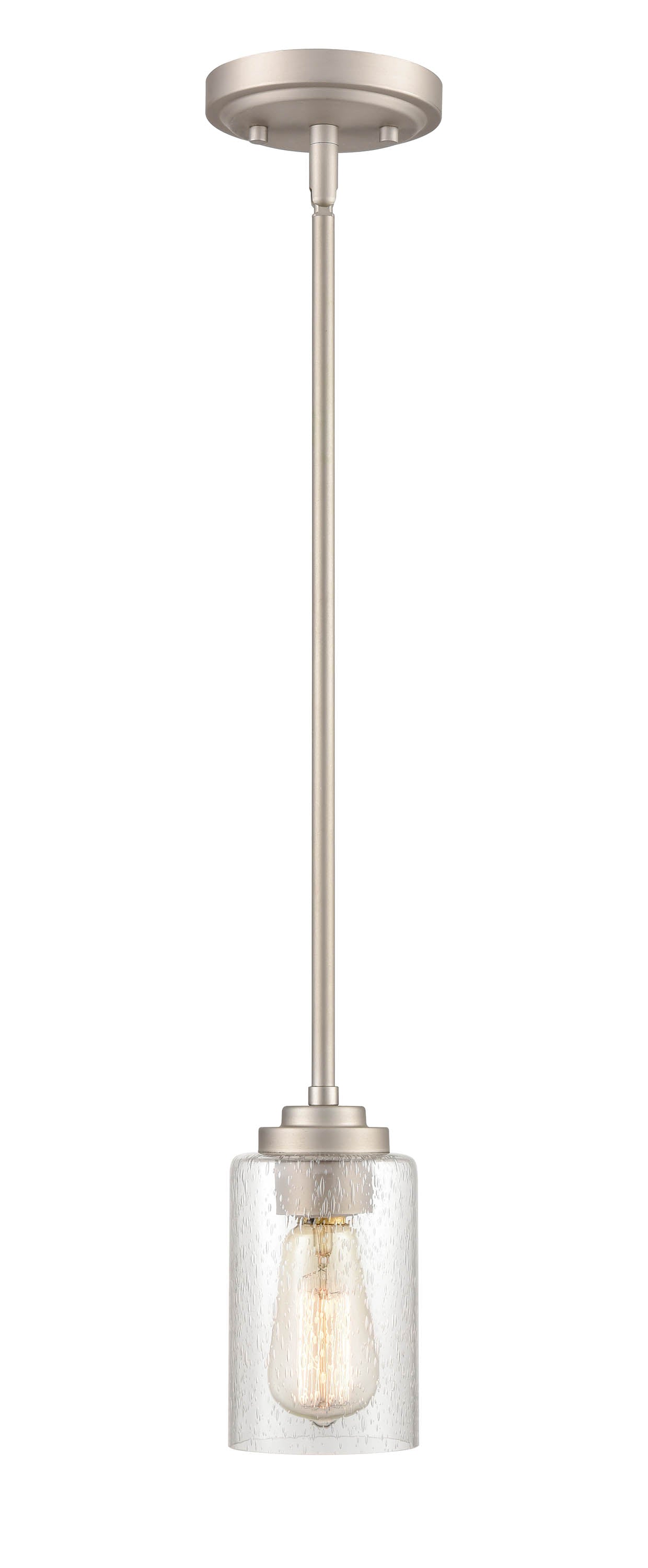 45.5'' Moven Satin Nickel 1 Light Mini Pendant