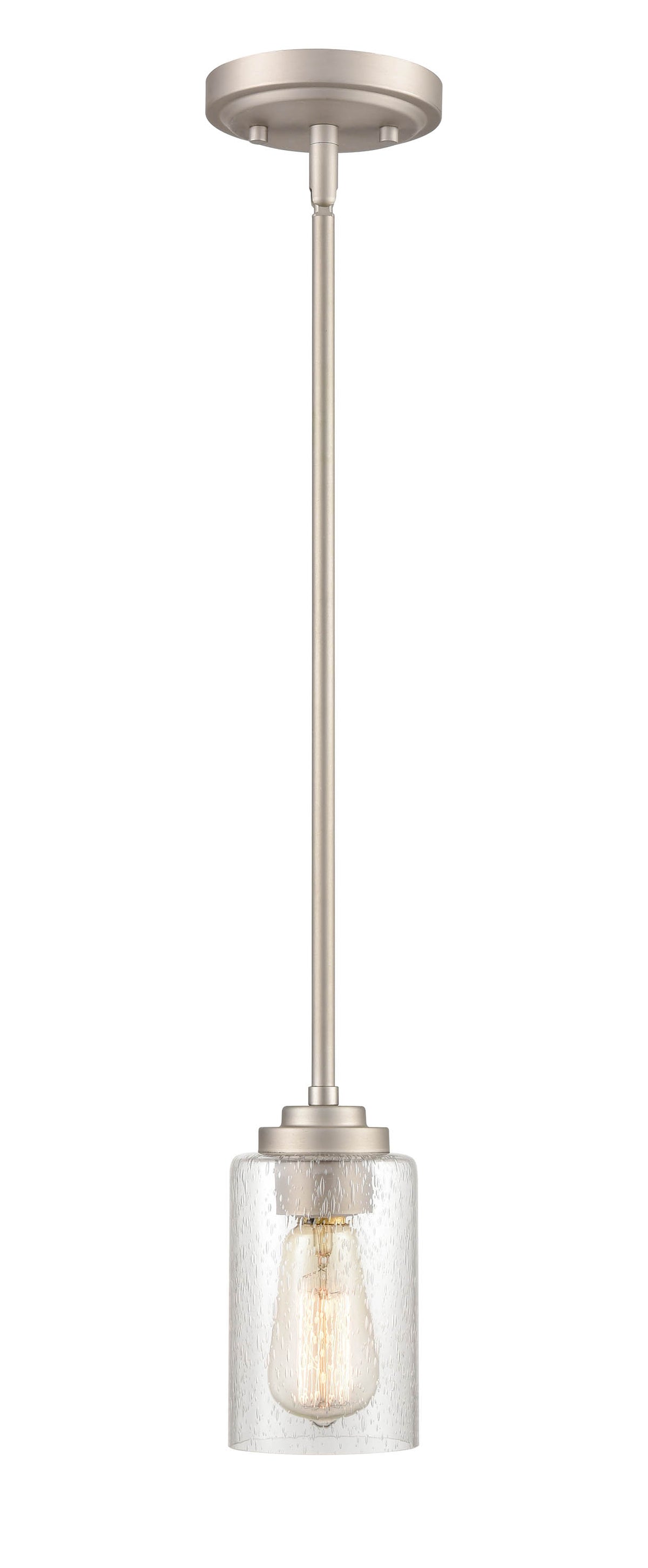 45.5'' Moven Satin Nickel 1 Light Mini Pendant
