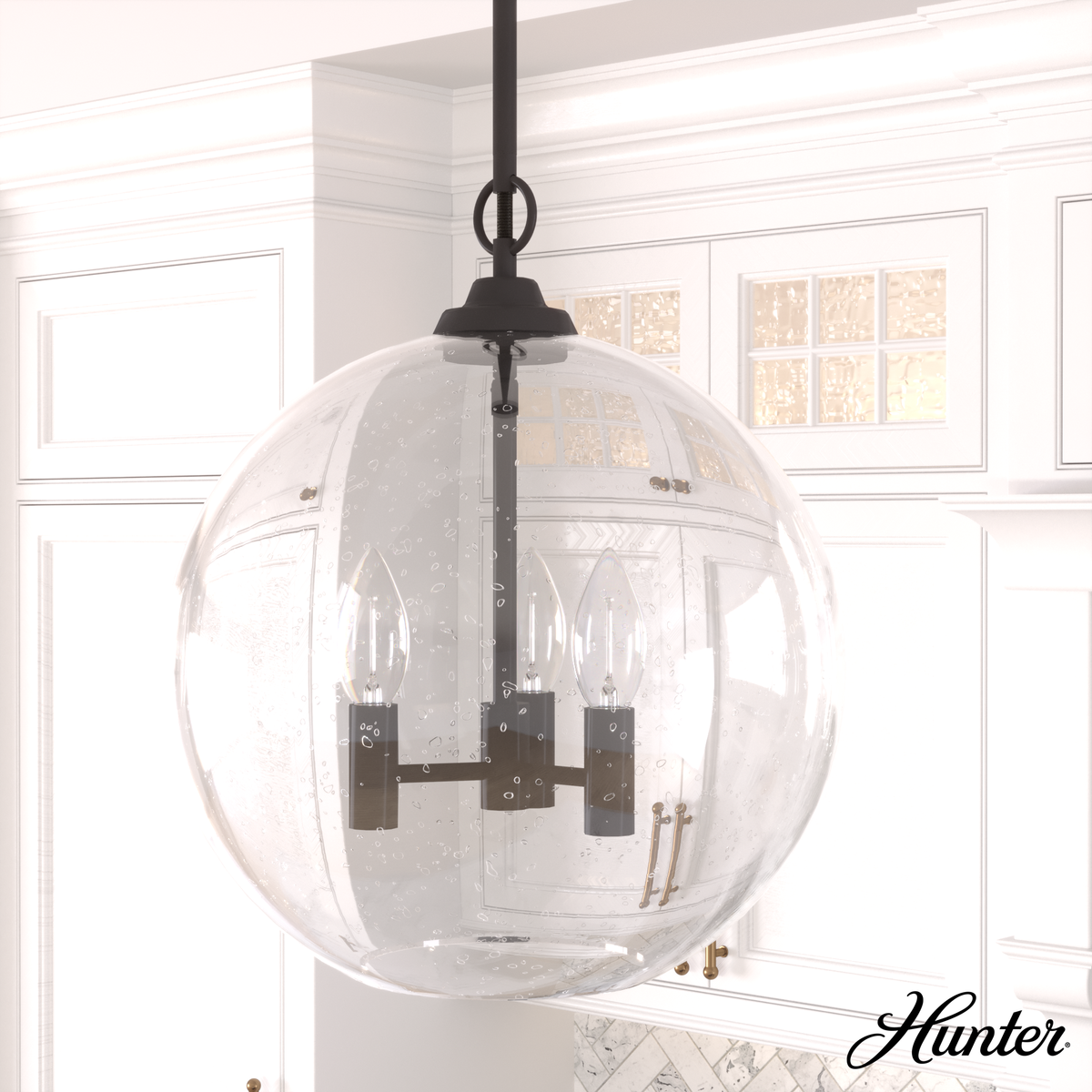 Camelia Stem 24-inch 3-light Matte Black and Cased White Glass Vanity Light with Cased White Glass