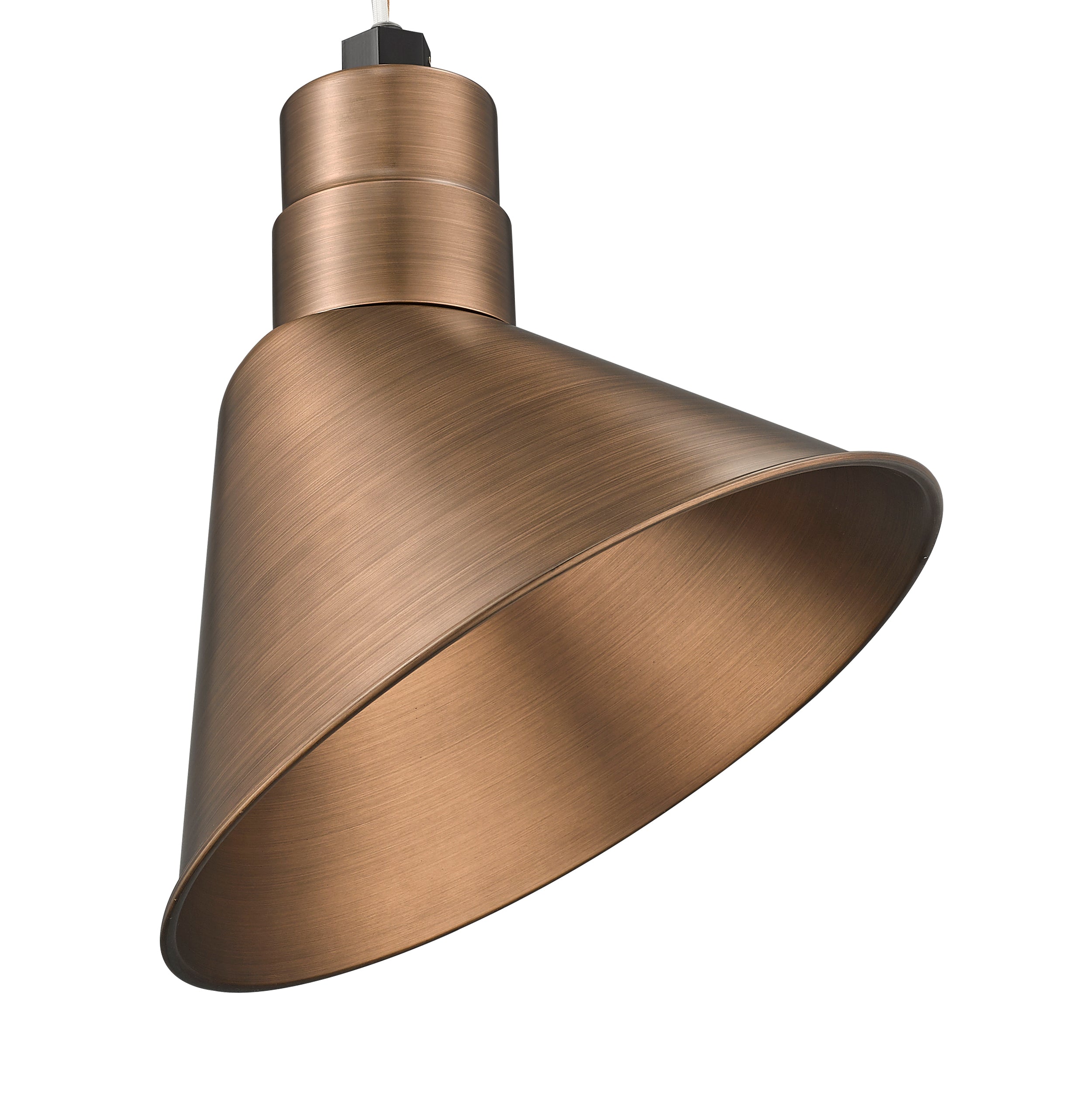 12'' Natural Copper Metal R Series Angle Shade