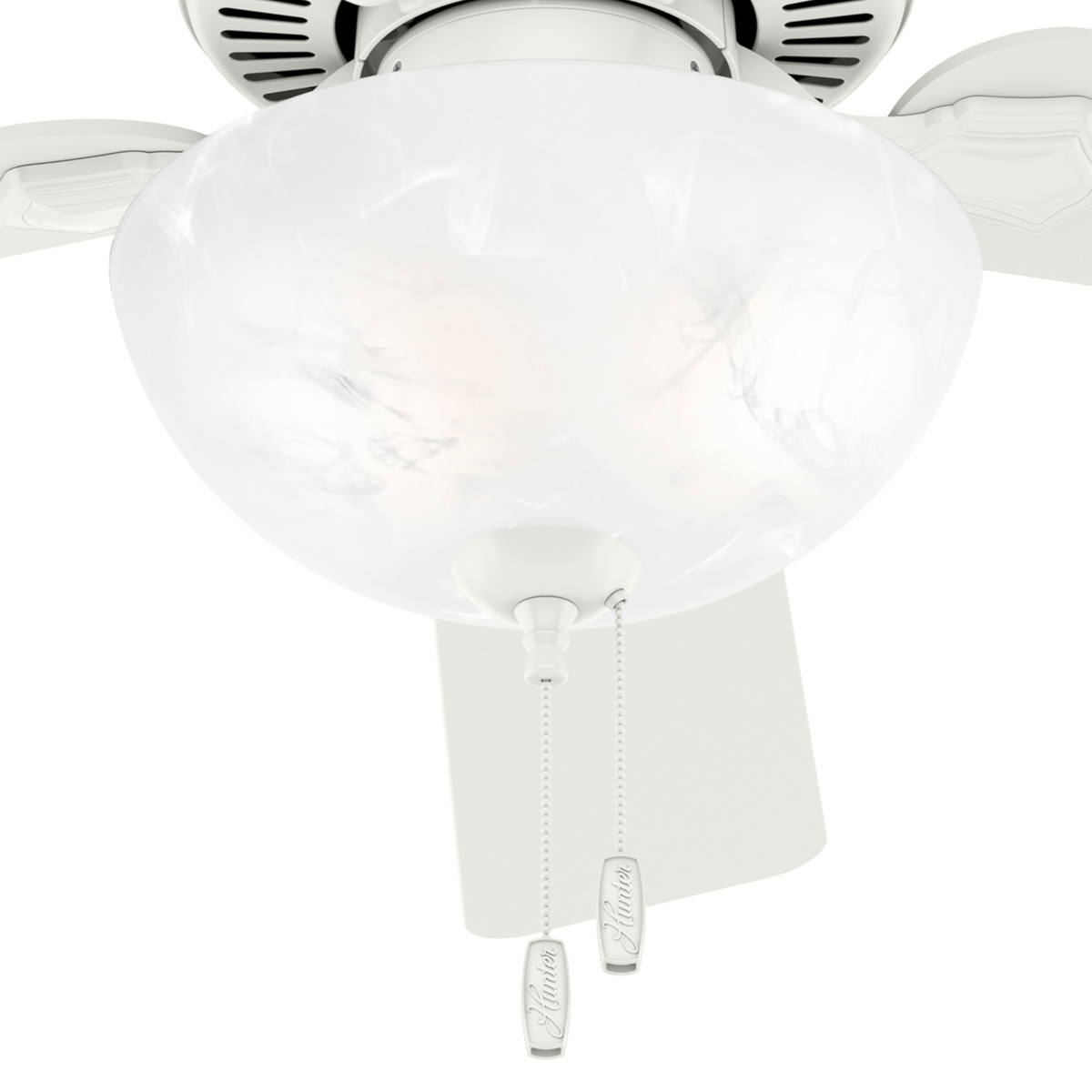 52 inch Swanson Fresh White Ceiling Fan with LED Light Kit and Pull Chain