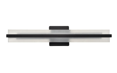 24'' Troy Matte Black Vanity Light