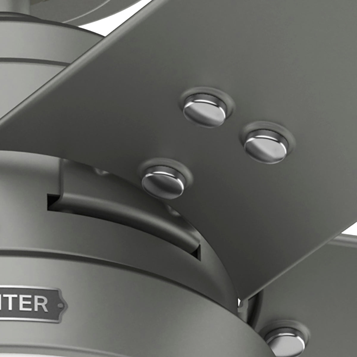 52 inch Sea Point Matte Silver WeatherMax Indoor / Outdoor Ceiling Fan with LED Light Kit and Pull Chain