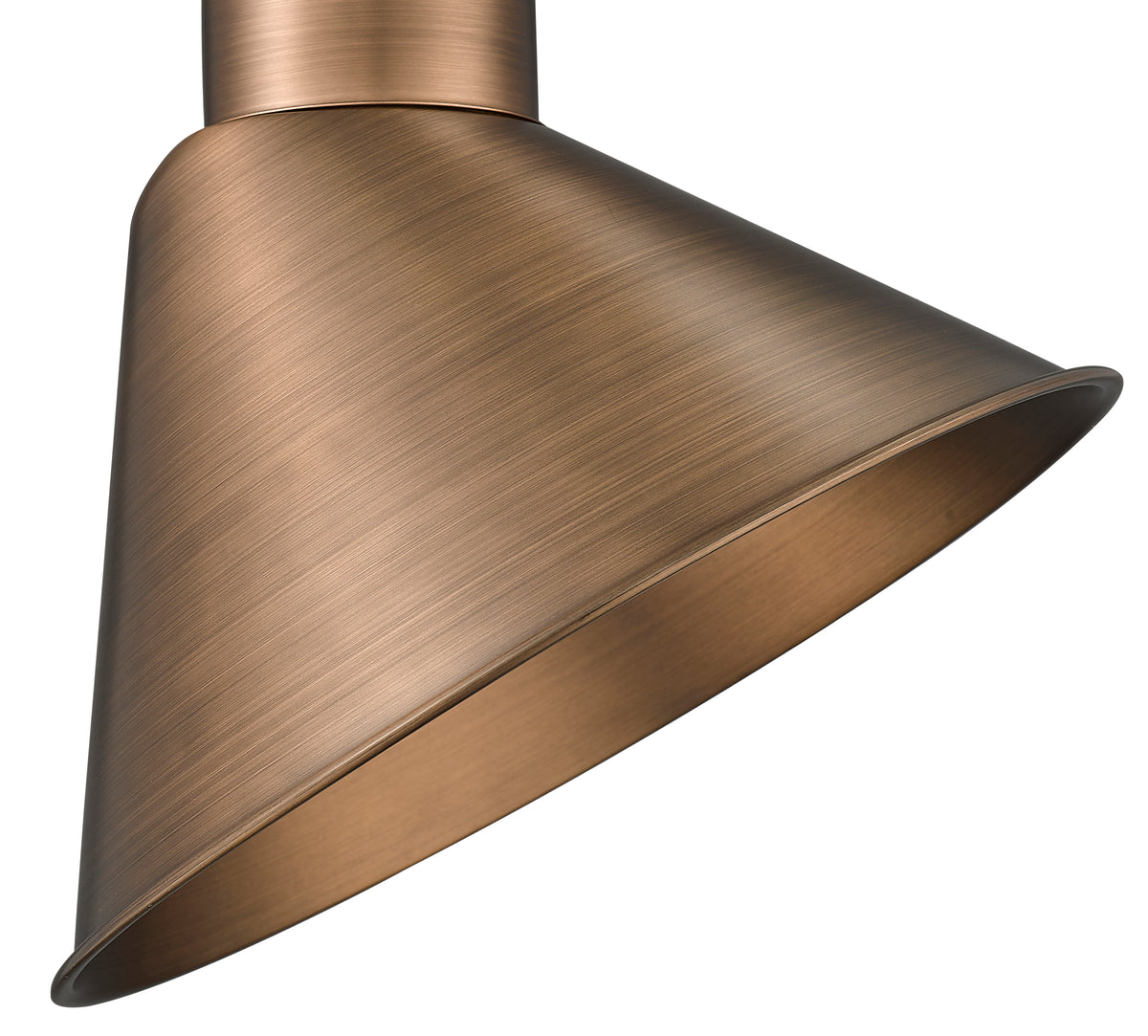 12'' Natural Copper Metal R Series Angle Shade