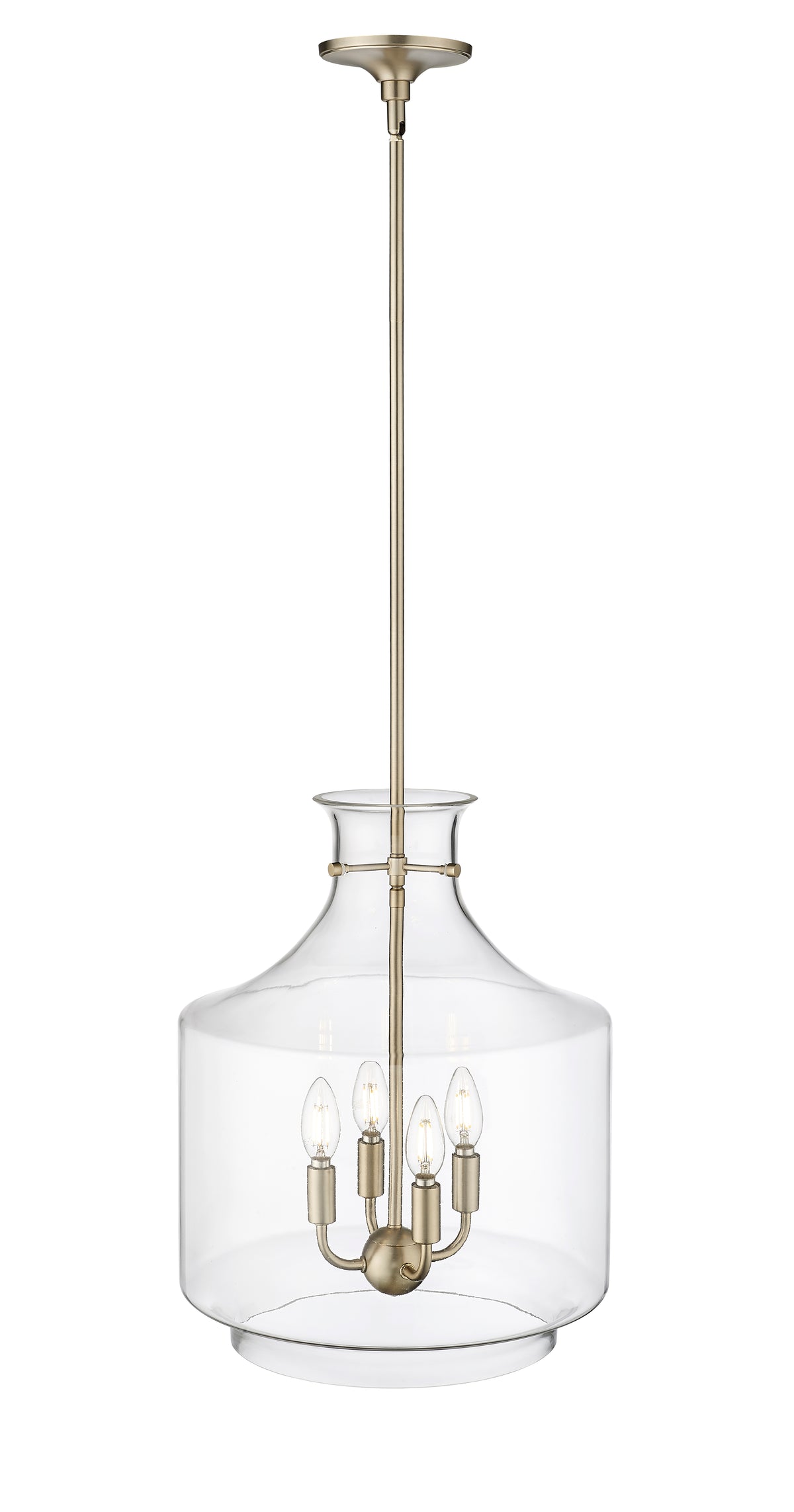 19'' Mahannah Modern Gold 4 Light Pendant