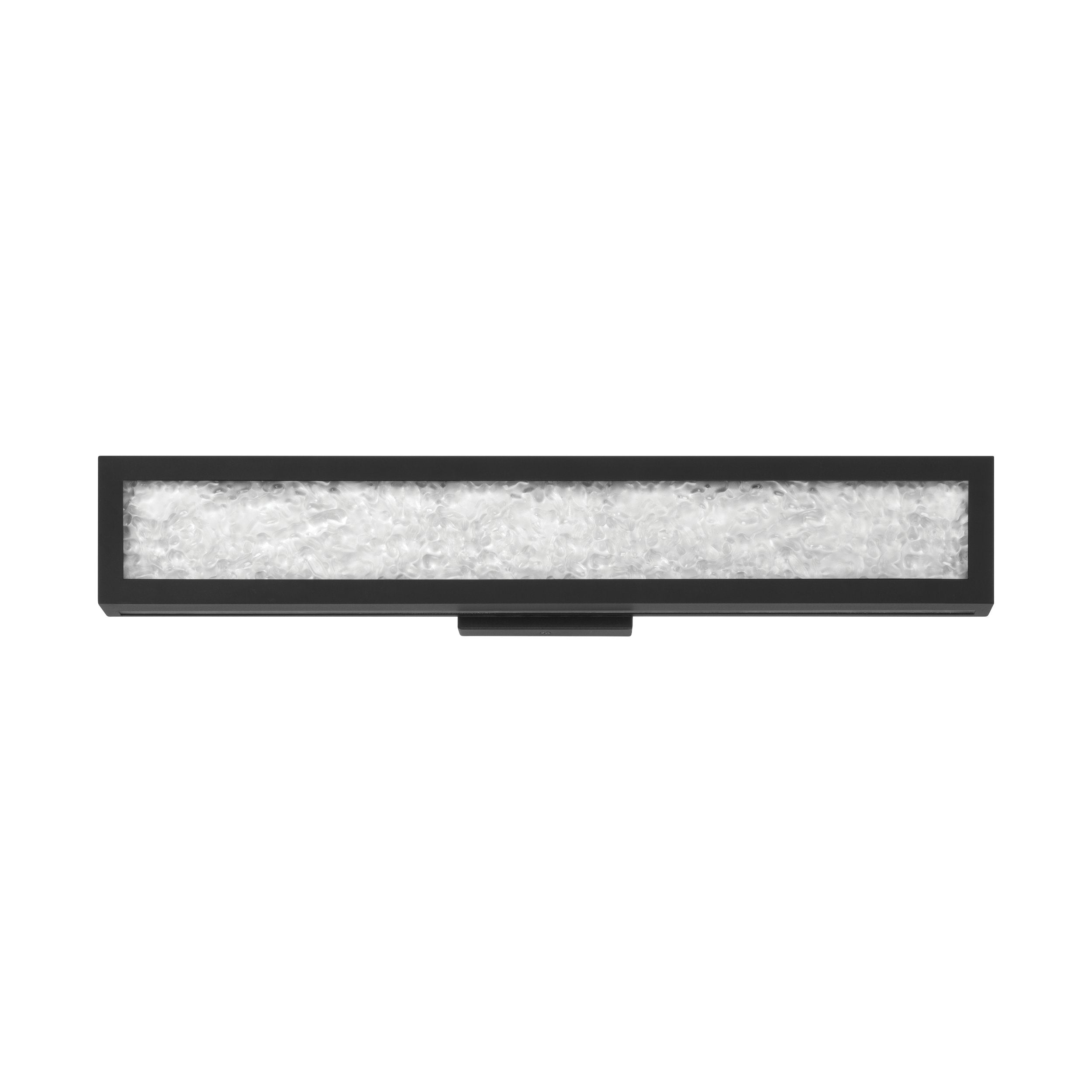 Courtney 24-inch Textured Black 5CCT LED Vanity Light with Clear Water Glass