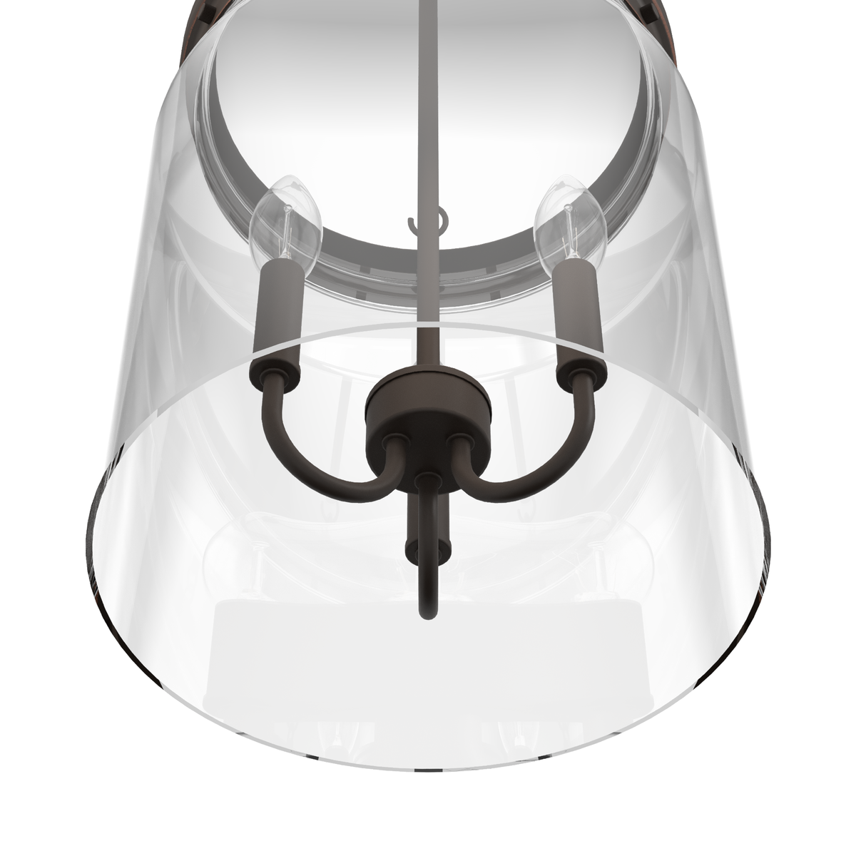 Devon Park 12-inch 3-light Onyx Bengal Lantern Pendant with Clear Glass