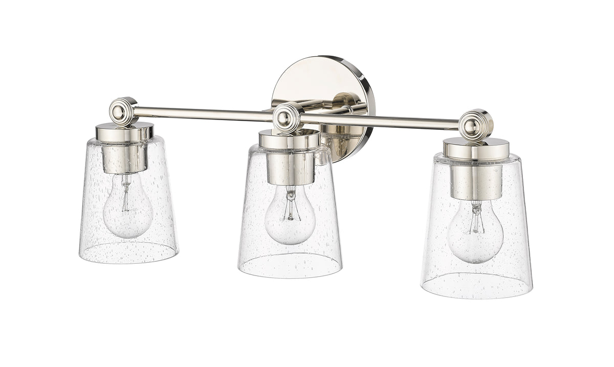 22'' Lauryn Polished Nickel 3 Light Bath Vanity