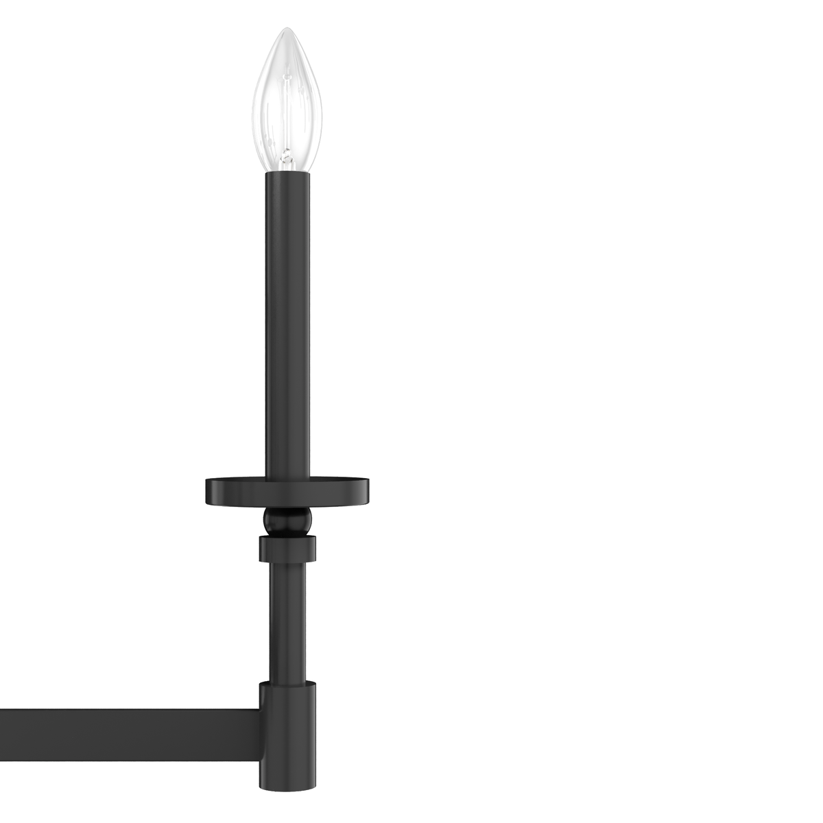 Briargrove 30-inch 8-light Matte Black Chandelier