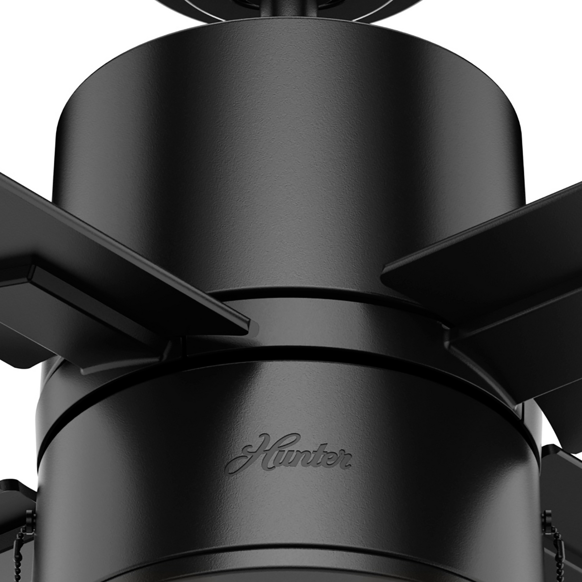 42 inch Beck Matte Black Ceiling Fan with LED Light Kit and Pull Chain