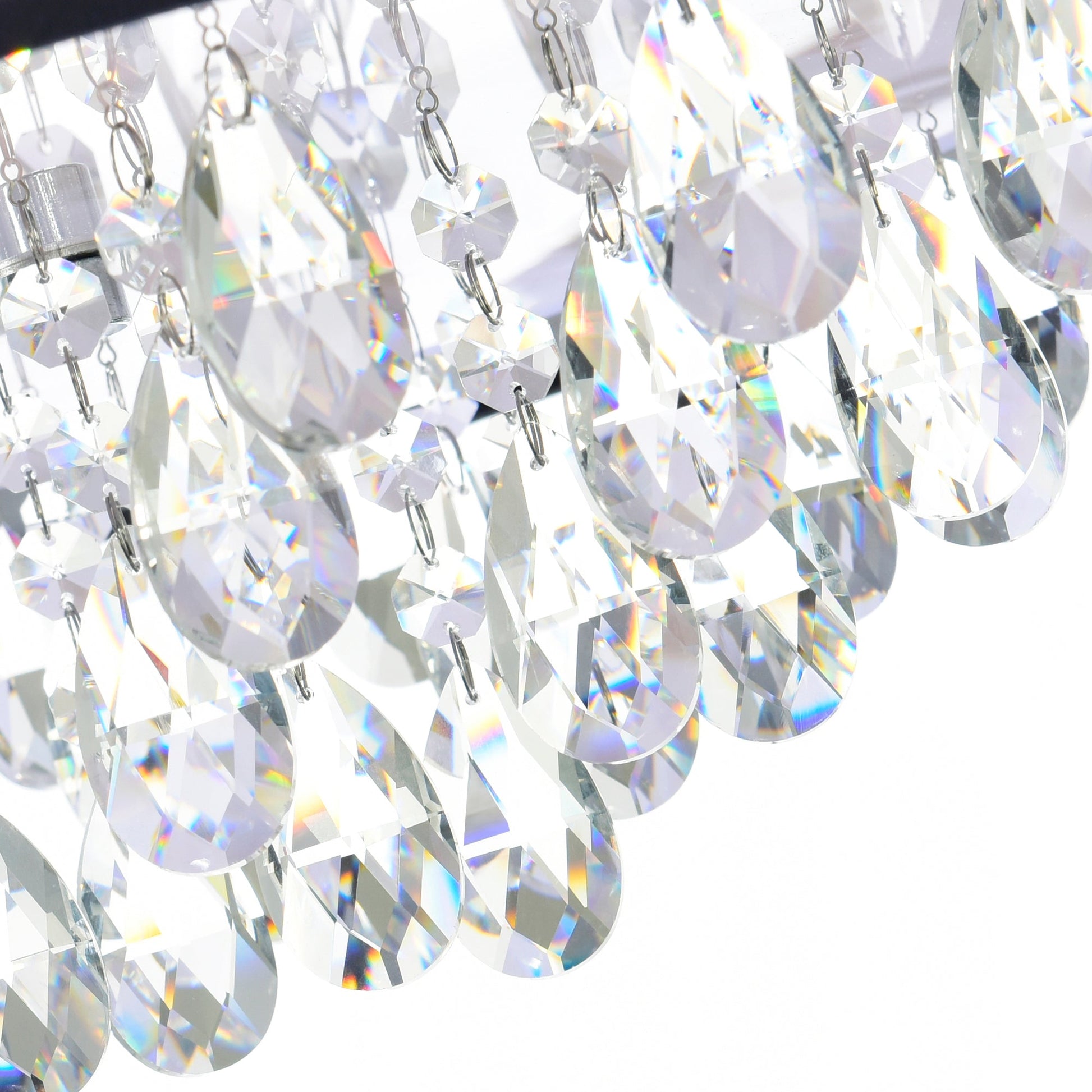 Dash 4 Light Chrome Chandelier with Black Drum Shade