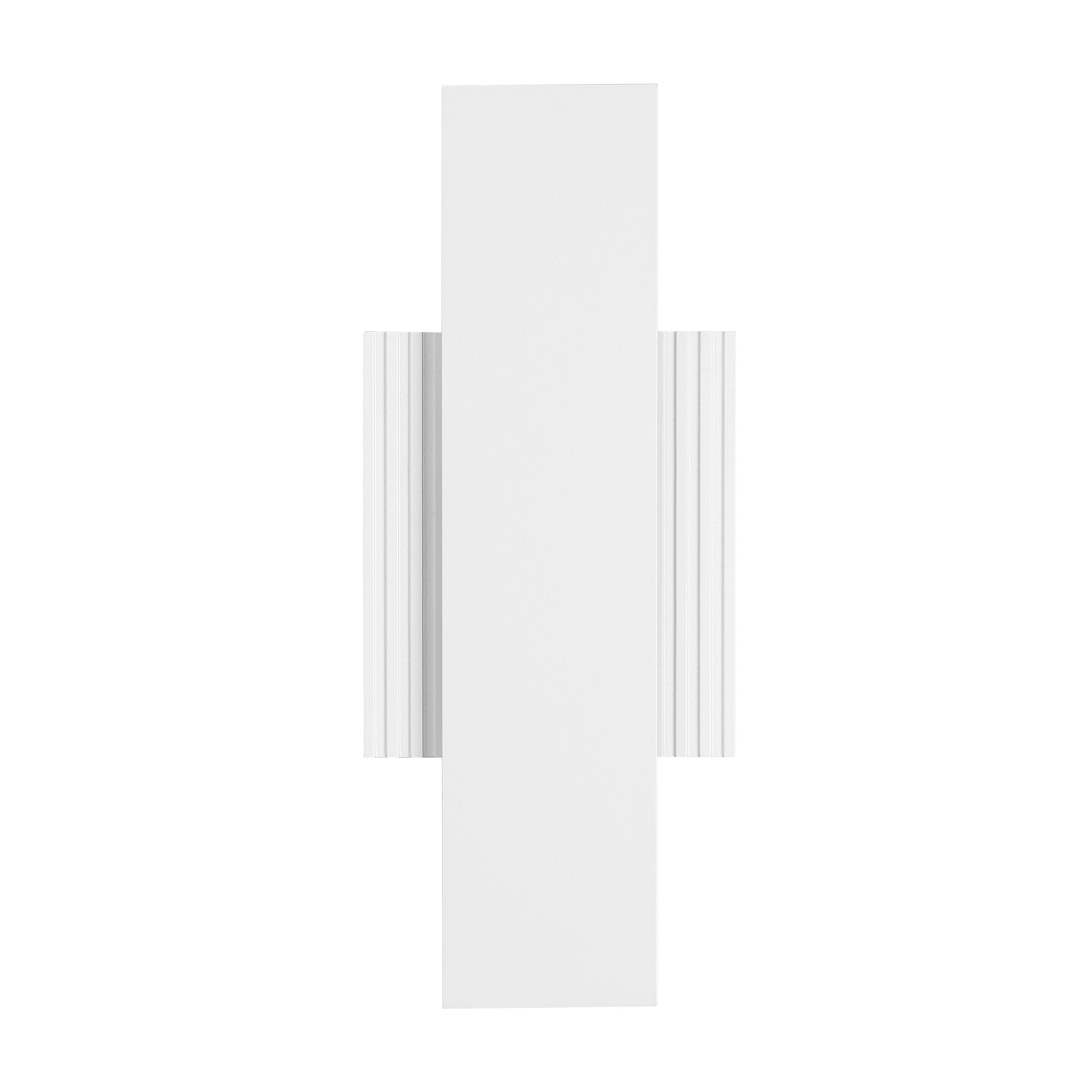Jacks 15-inch Textured White 5CCT LED Exterior Wall Sconce