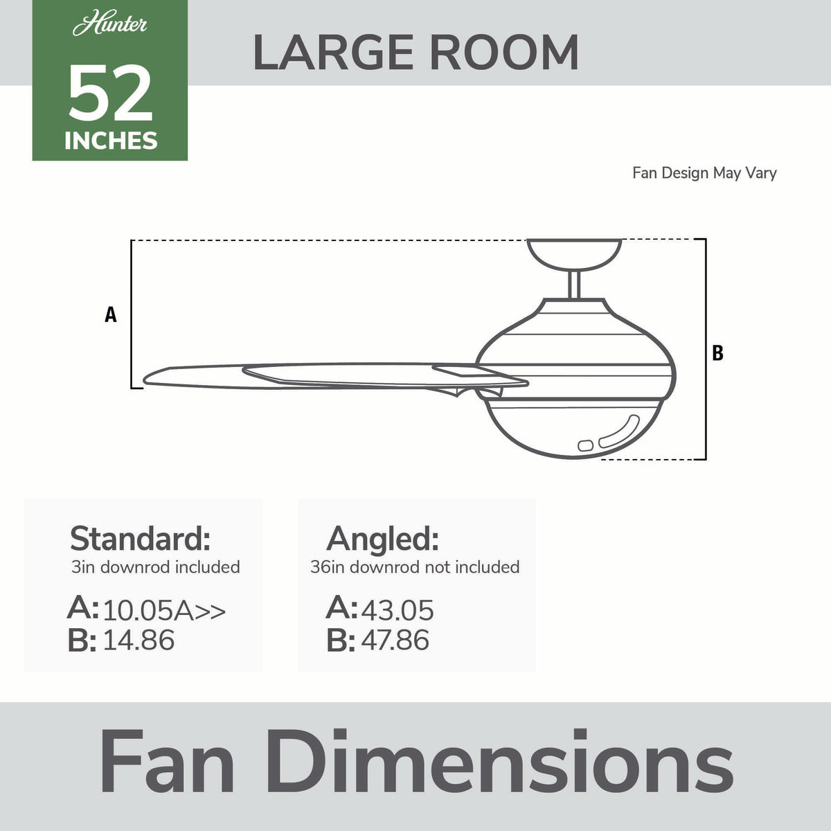 52 inch Aker Brushed Nickel Ceiling Fan with LED Light Kit and Pull Chain