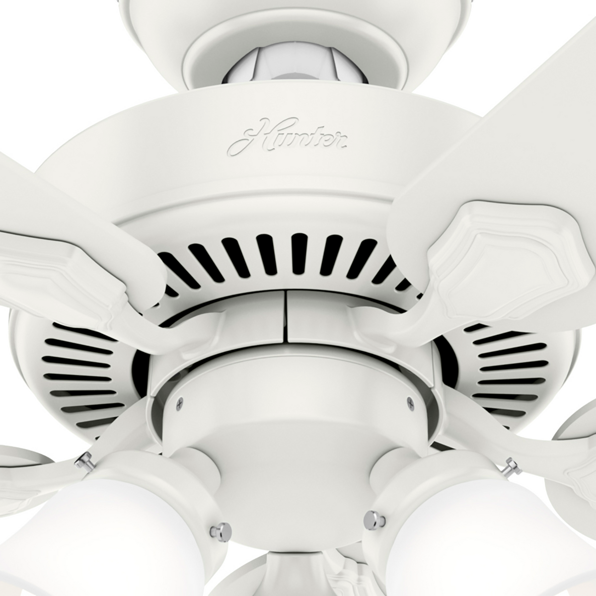 44 inch Swanson Fresh White Ceiling Fan with LED Light Kit