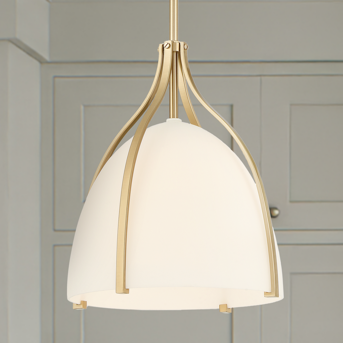 Squire Manor 5-inch 1-light Matte Black and Dark Ash Pendant