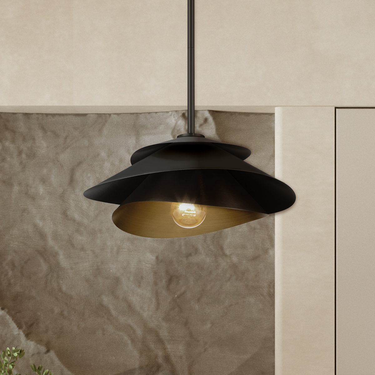 Karloff 11.75-inch 3-light Brushed Nickel Semi-Flush Mount with Clear Glass