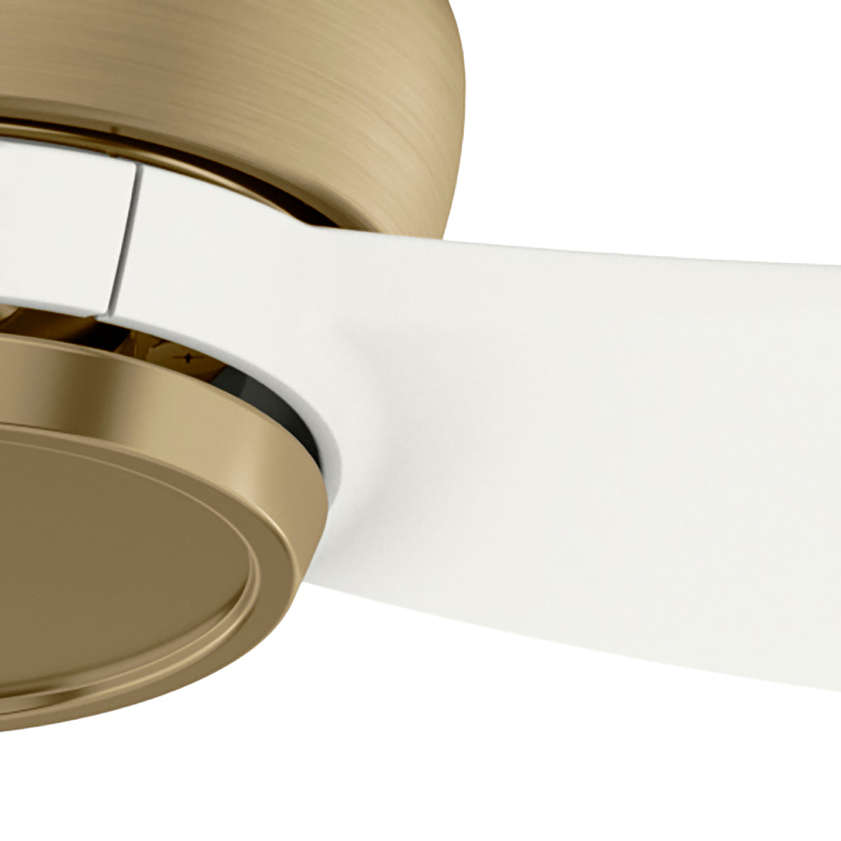 Casablanca 52 inch Eyla ENERGY STAR® Luxe Gold Damp Rated Ceiling Fan and Wall Control and Handheld Remote