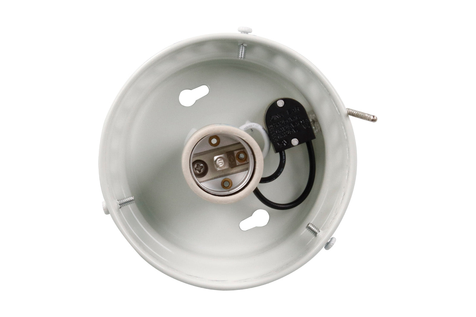 4.5-inch White Fan Light Kit Fitter