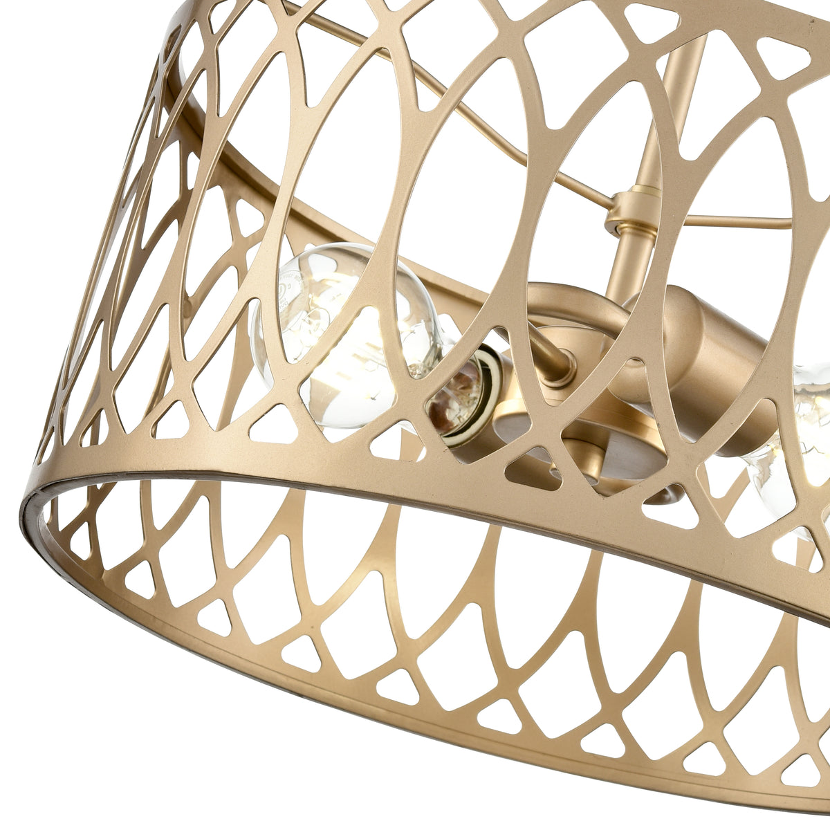 6.5'' Arelyn Painted Modern Gold 2 Light Pendant