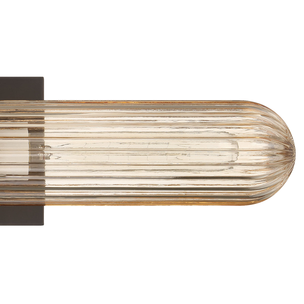 Beverly Glen 24-inch 2-light Matte Bronze Vanity Light with Amber Glass