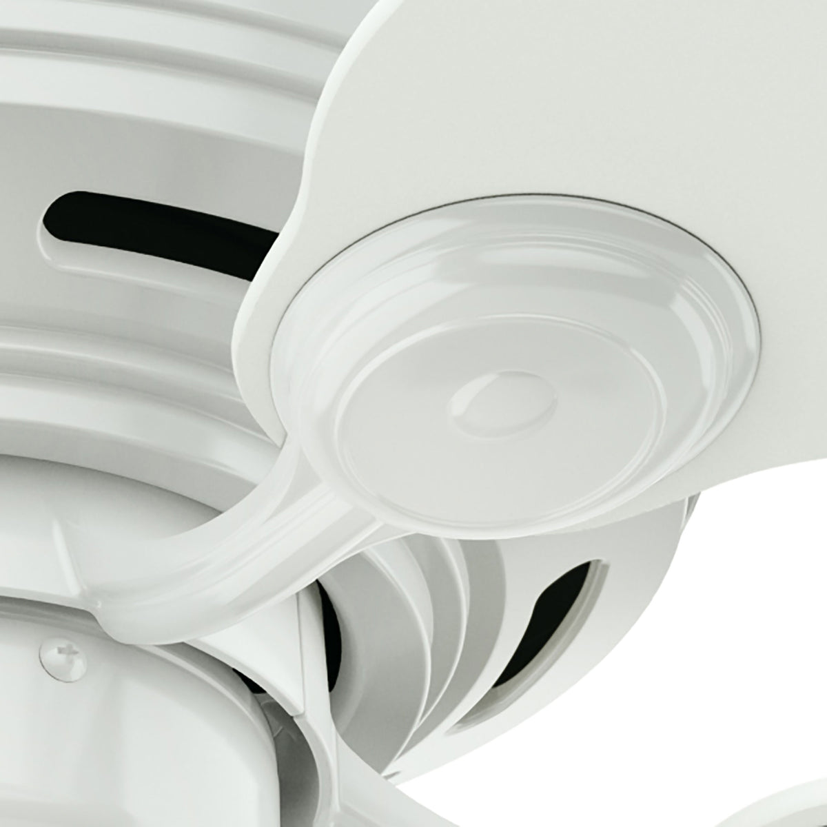 42 inch Low Profile White Low Profile Ceiling Fan and Pull Chain
