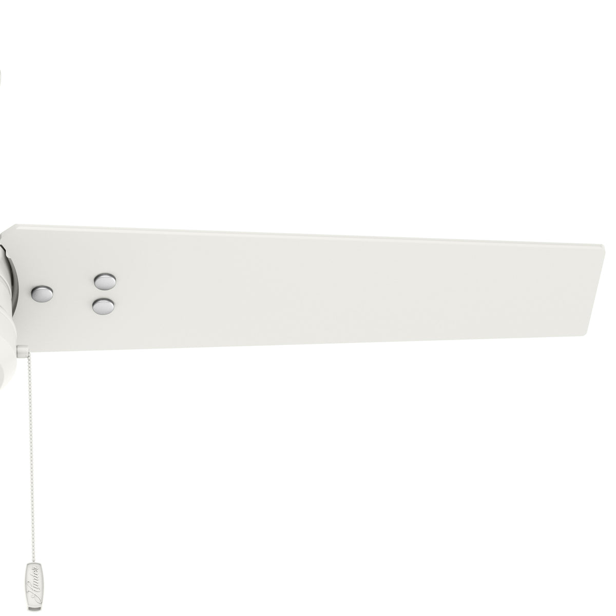 44 inch Cassius Fresh White Damp Rated Ceiling Fan and Pull Chain