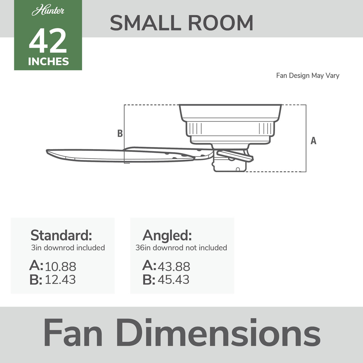 42 inch Builder Elite Matte Black Ceiling Fan and Pull Chain