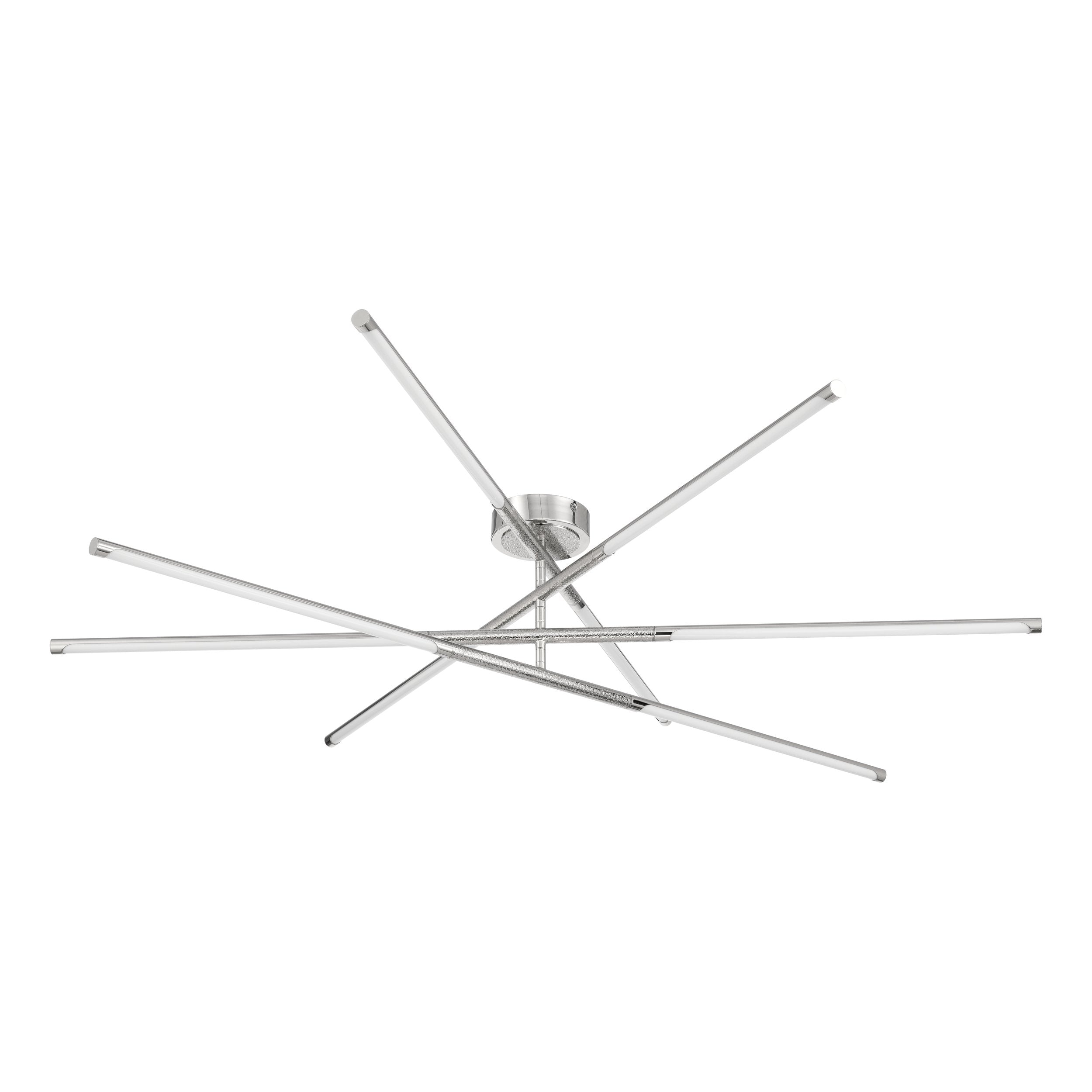 Overture 48-inch 8-light Polished Nickel 5CCT LED Chandelier