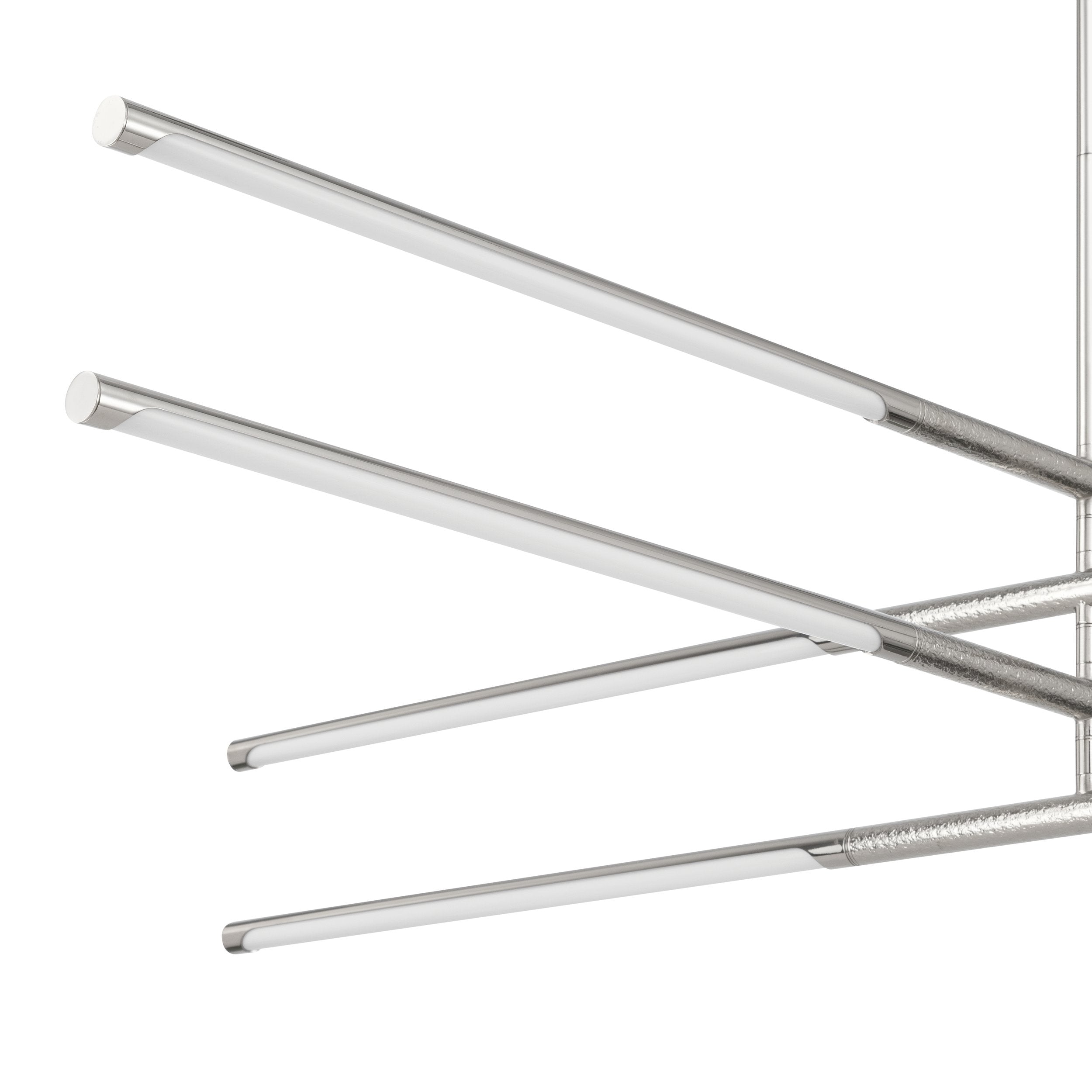 Overture 48-inch 8-light Polished Nickel 5CCT LED Chandelier