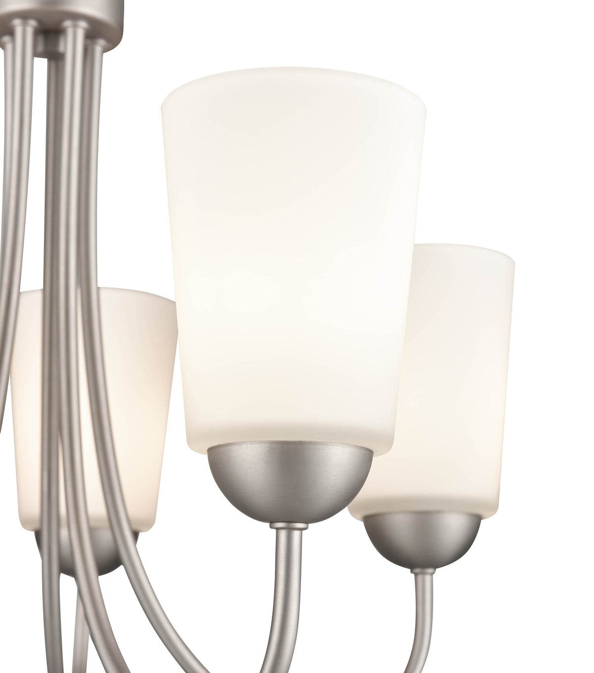 17'' Ivey Lake Satin Nickel 5 Light Chandelier