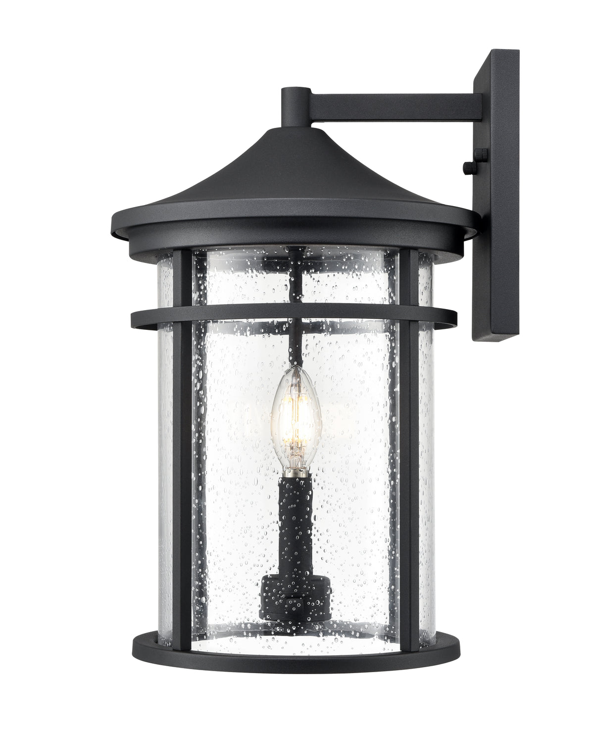 10.5'' Namath Textured Black 2 Light Wall Sconce