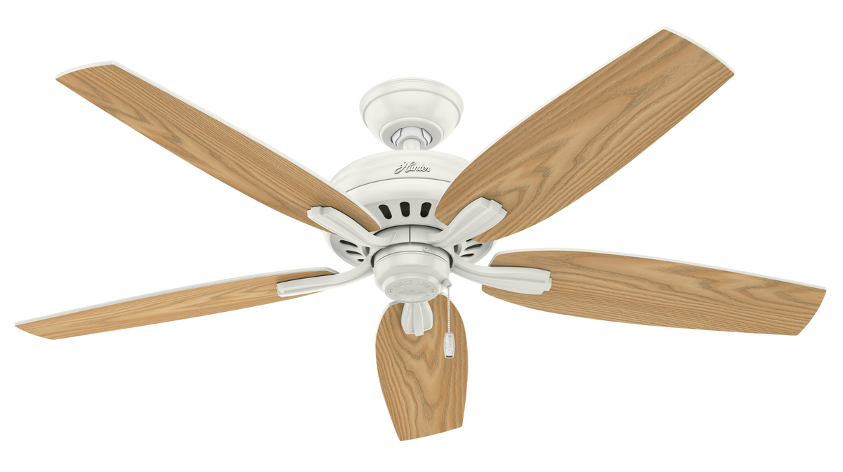 52 inch Newsome Fresh White LED Ceiling Fan with Pull Chain