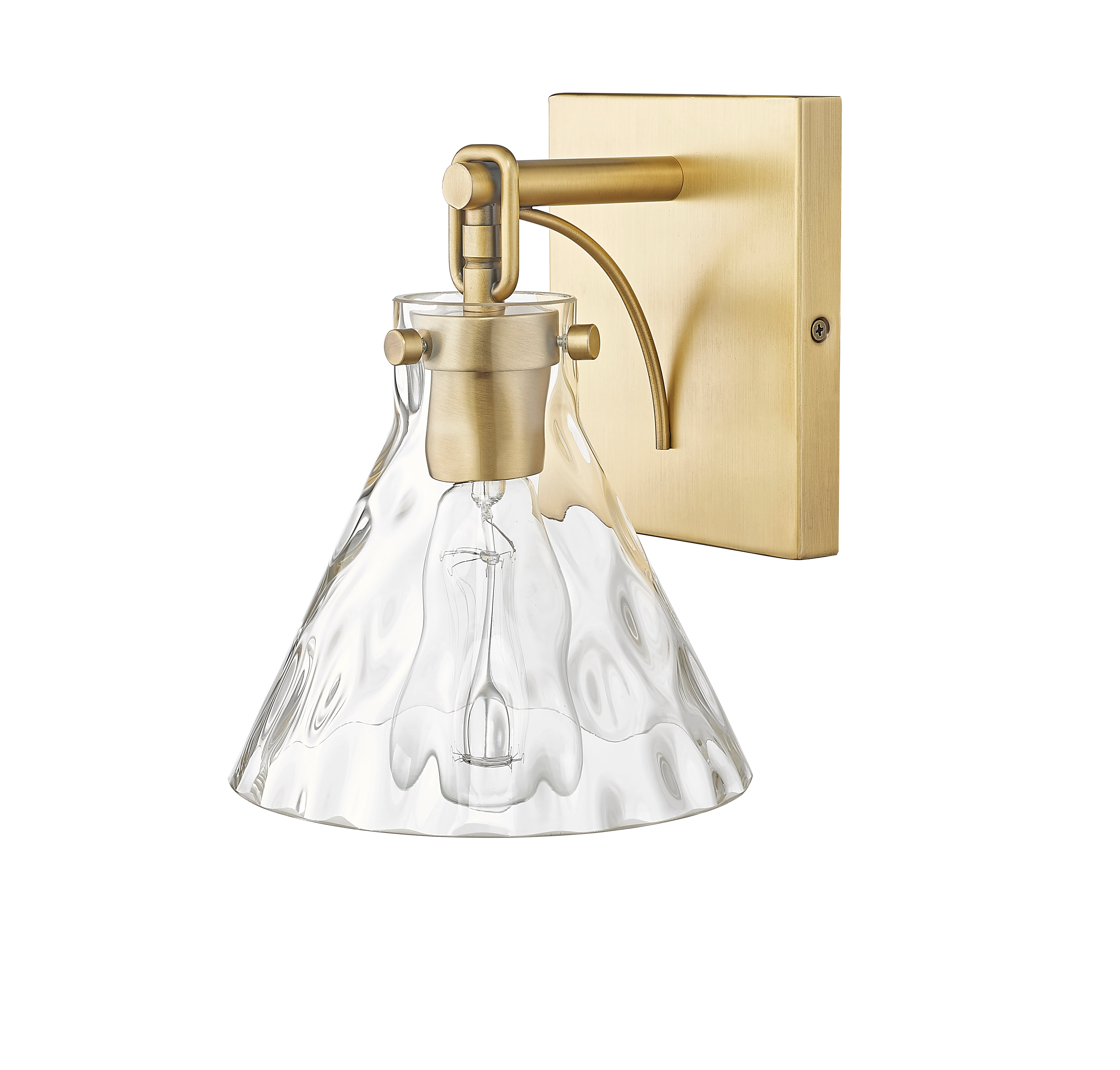 7.13'' Barlon Vintage Brass 1 Light Wall Sconce