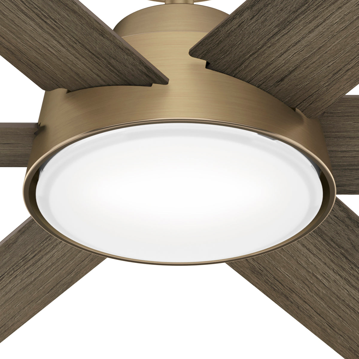 52 inch Donatella Luxe Gold Ceiling Fan with LED Light Kit and Handheld Remote