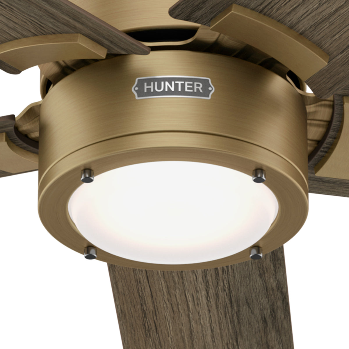 52 inch Erling ENERGY STAR® Luxe Gold Ceiling Fan with LED Light Kit and Handheld Remote