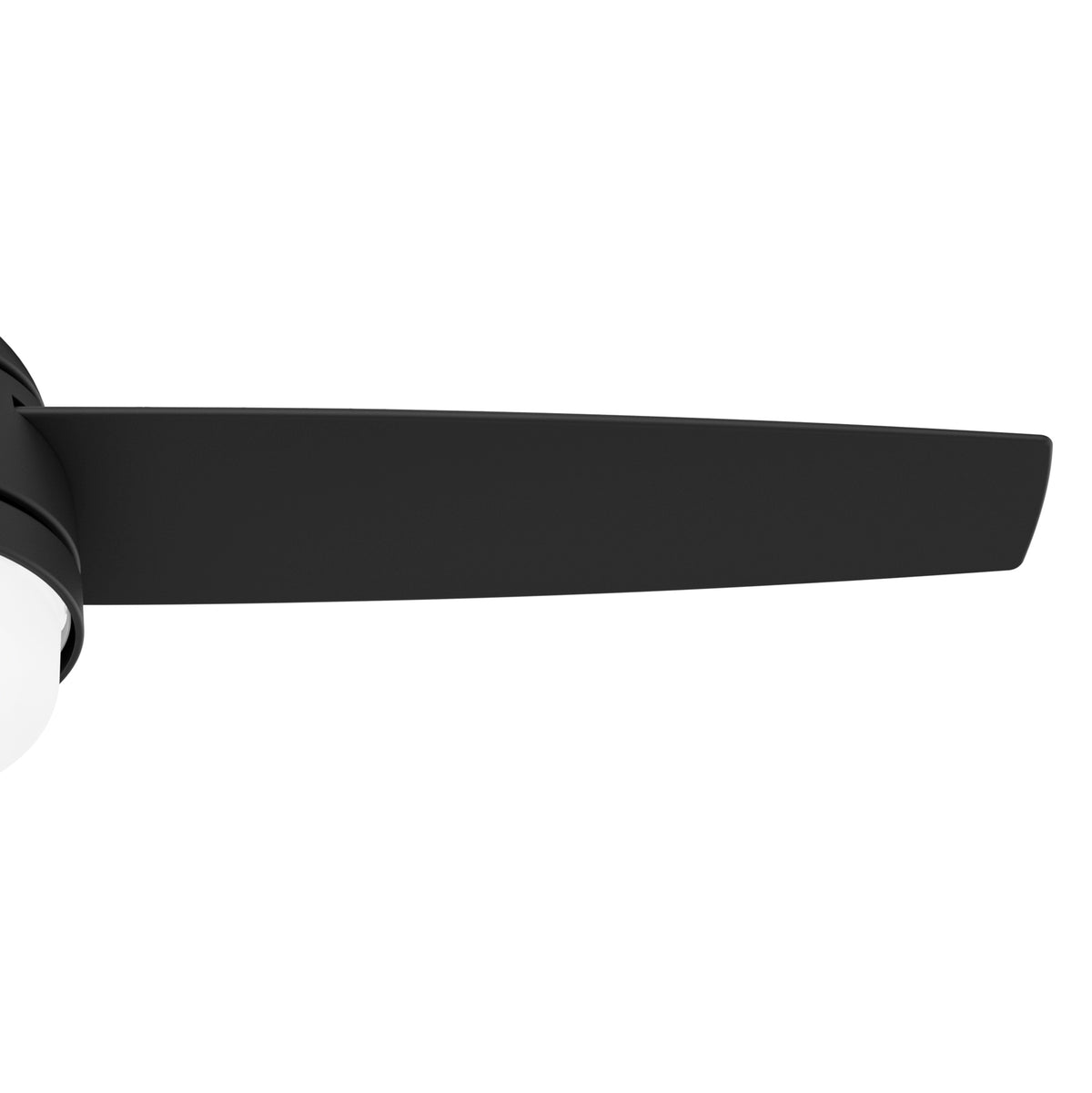 48 inch Midtown Matte Black Ceiling Fan with LED Light Kit and Handheld Remote