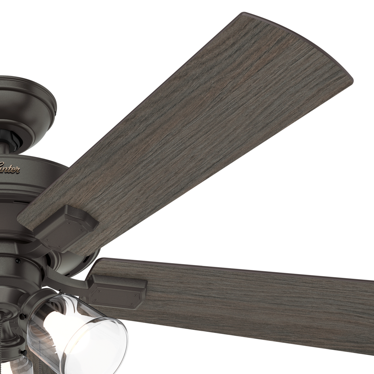 52 inch Crestfield Noble Bronze Ceiling Fan with LED Light Kit and Pull Chain